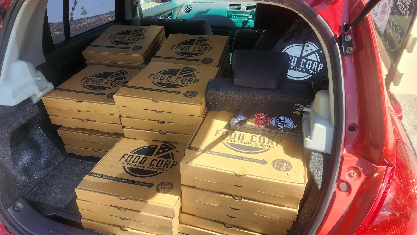 Food Corp catering pizzas