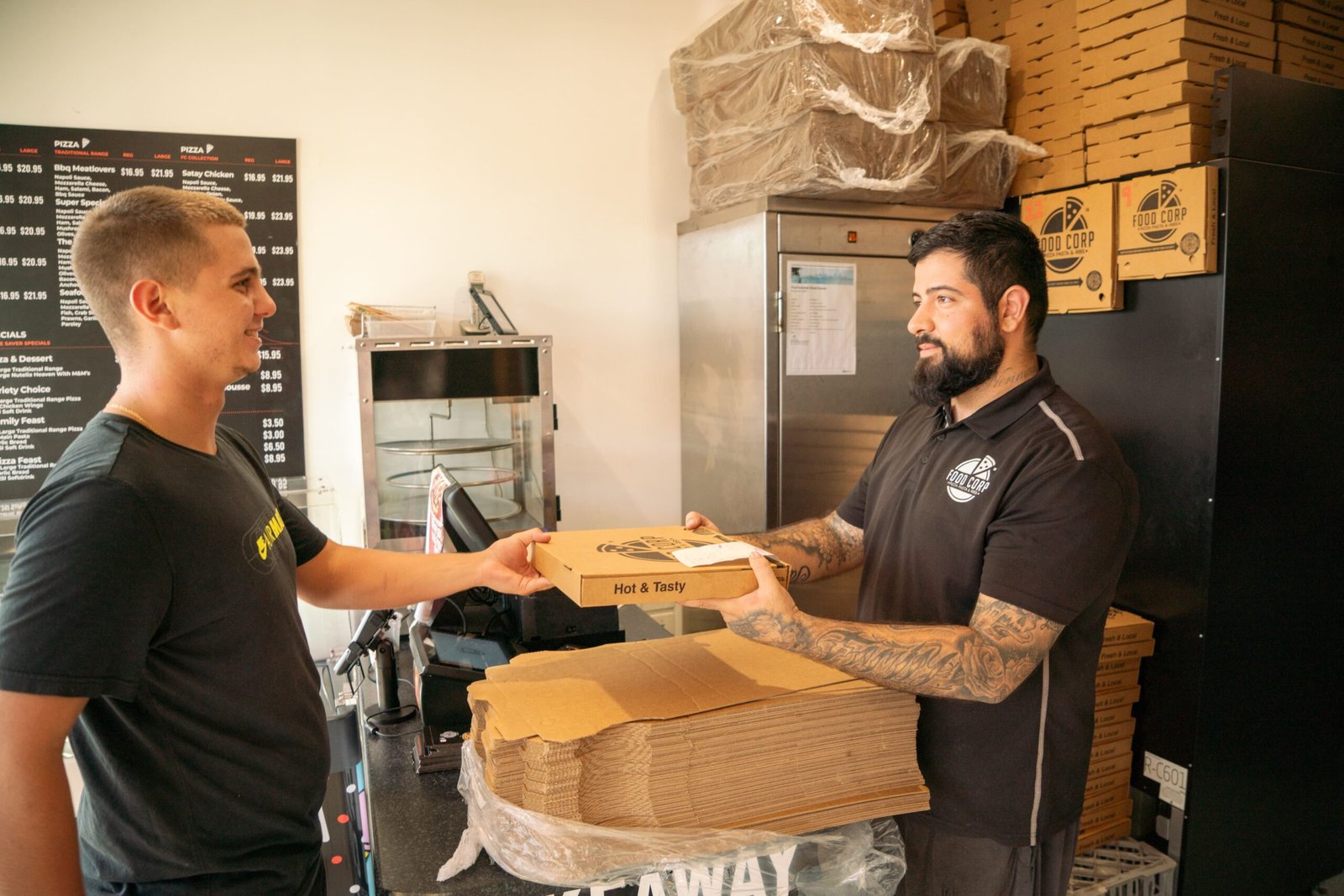 Food Corp pizza making