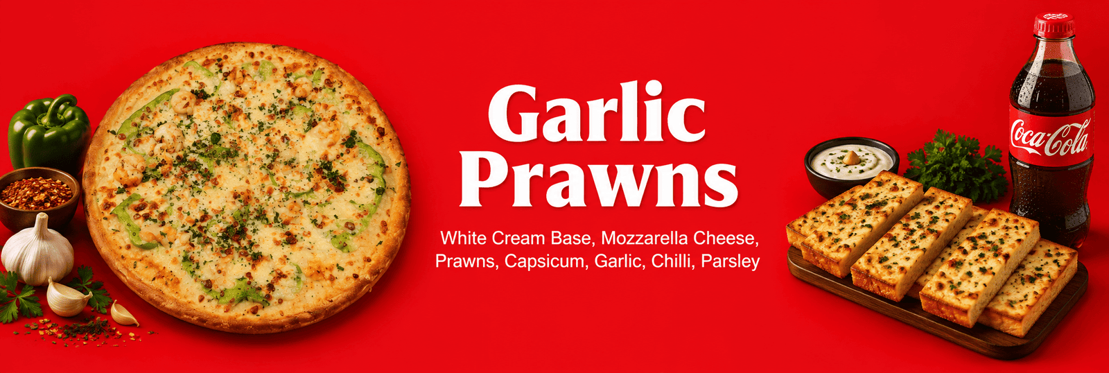 Garlic Prawns Pizza