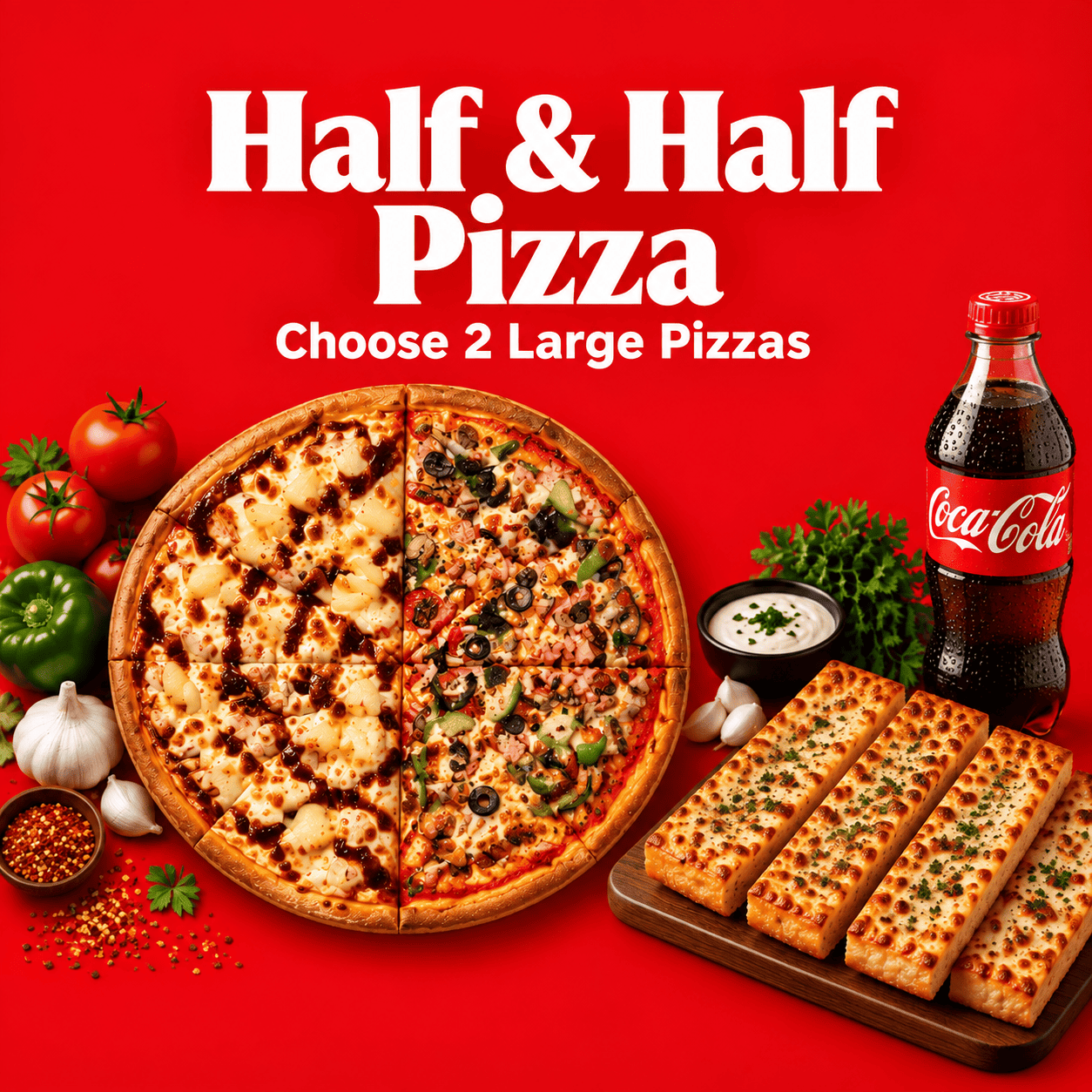 Half and half pizza mobile
