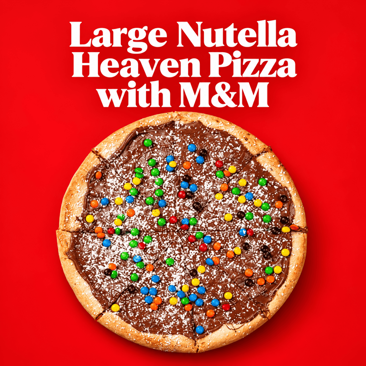 large nutella heaven pizaa